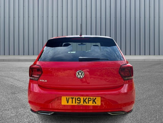 Volkswagen Polo 1.0 Tsi R-line Dsg Euro 6 S S Red #5