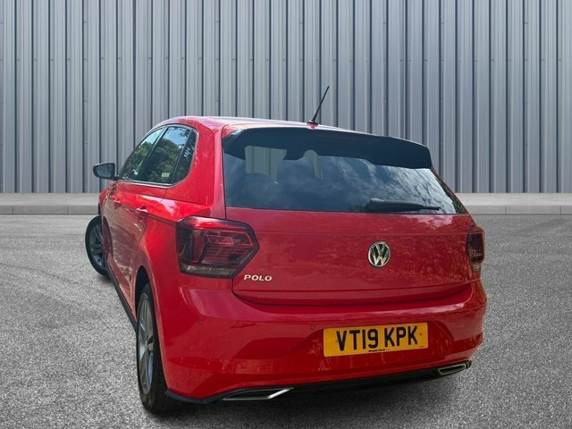 Volkswagen Polo 1.0 Tsi R-line Dsg Euro 6 S S Red #4