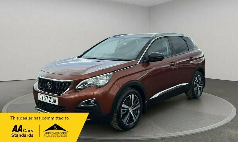 Peugeot 3008 1.2 Puretech Allure Eat Euro 6 Ss OY67ZDA Brown #3
