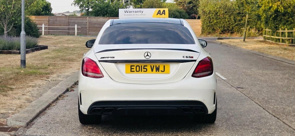 Mercedes-Benz C Class 4.0 C63 V8 Biturbo Amg S Spds Mct Euro 6 Ss EO15VWJ White #5