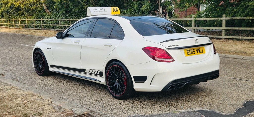 Mercedes-Benz C Class 4.0 C63 V8 Biturbo Amg S Spds Mct Euro 6 Ss EO15VWJ White #4