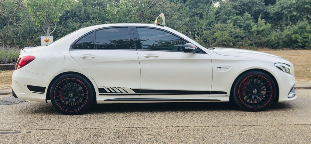 Mercedes-Benz C Class 4.0 C63 V8 Biturbo Amg S Spds Mct Euro 6 Ss EO15VWJ White #6