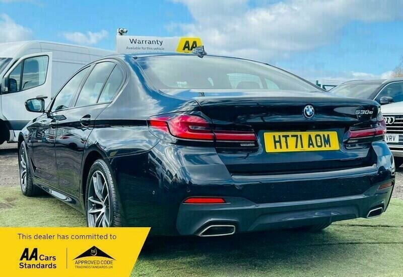 BMW 5 Series 520D M Sport Saloon Grey #8