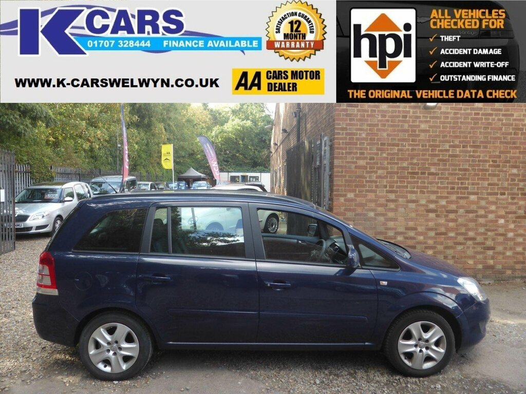 Vauxhall Zafira 1.6 16V Exclusiv Euro 5 Blue