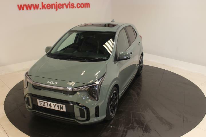 Kia Picanto 1.2 Gt-line S Hatchback Amt Euro 6 Ss FD74YYM Green #2