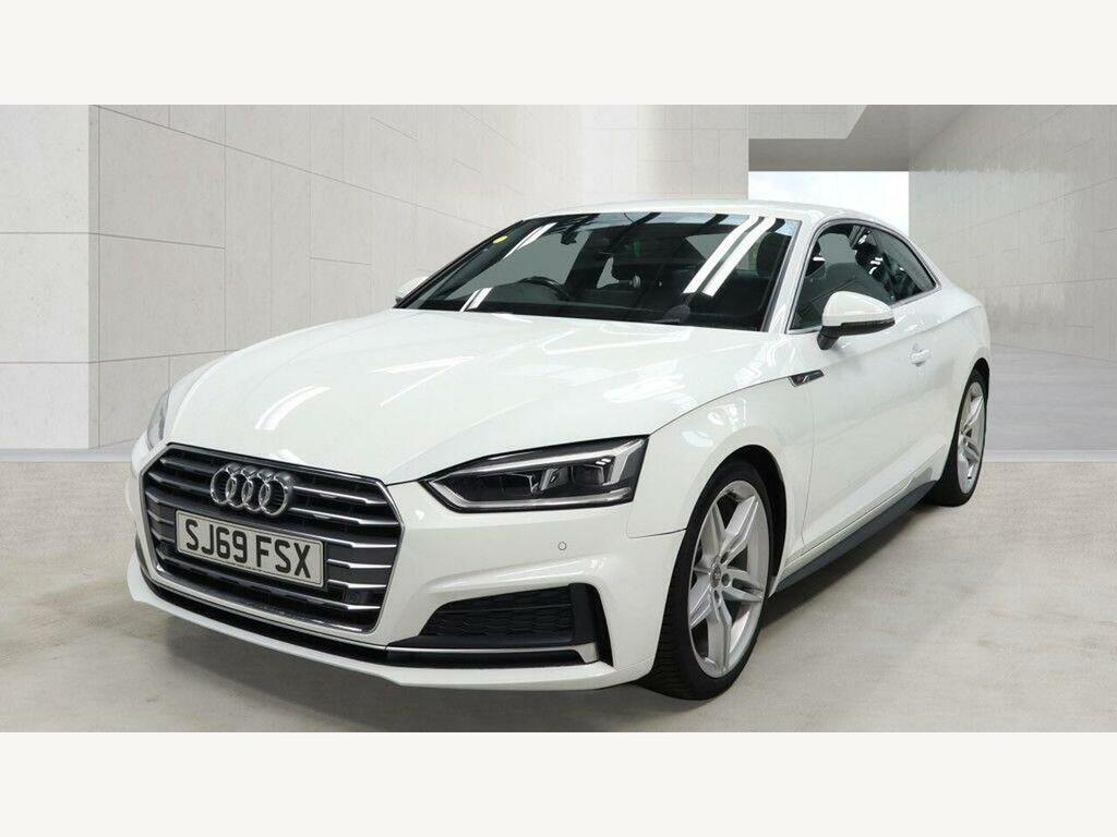 Audi A5 2.0 Tfsi 35 S Line S Tronic Euro 6 Ss White #2