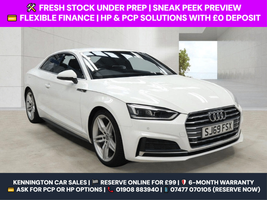 Audi A5 2.0 Tfsi 35 S Line S Tronic Euro 6 Ss White
