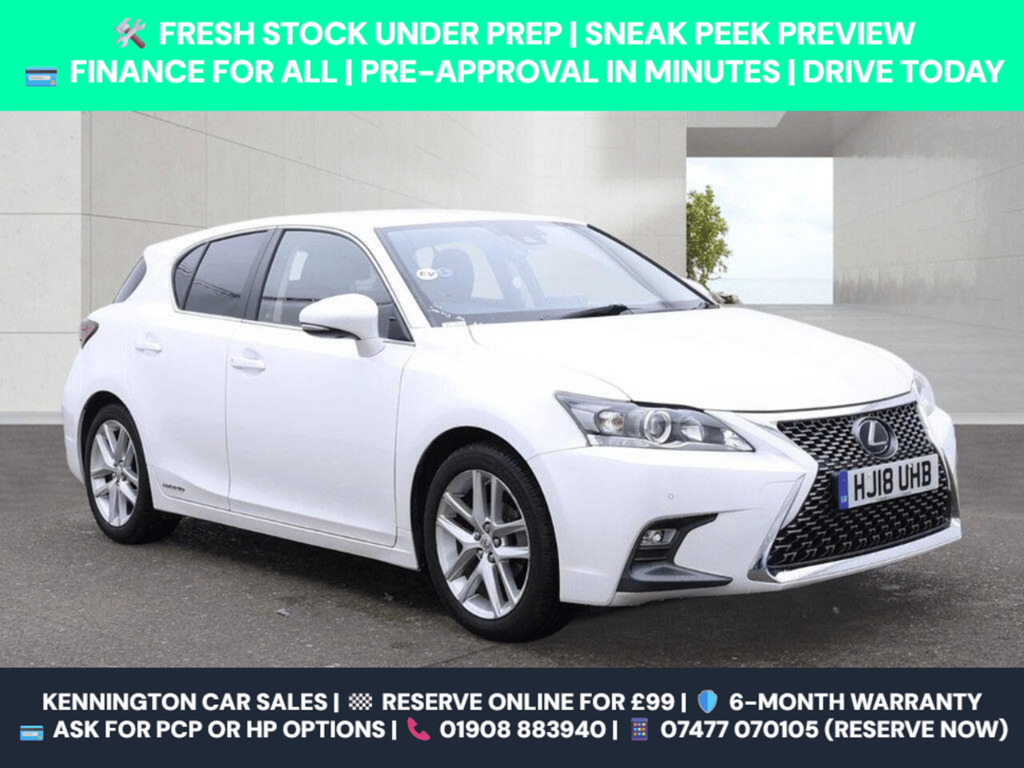 Lexus CT 1.8 200H Luxury Cvt Euro 6 Ss White