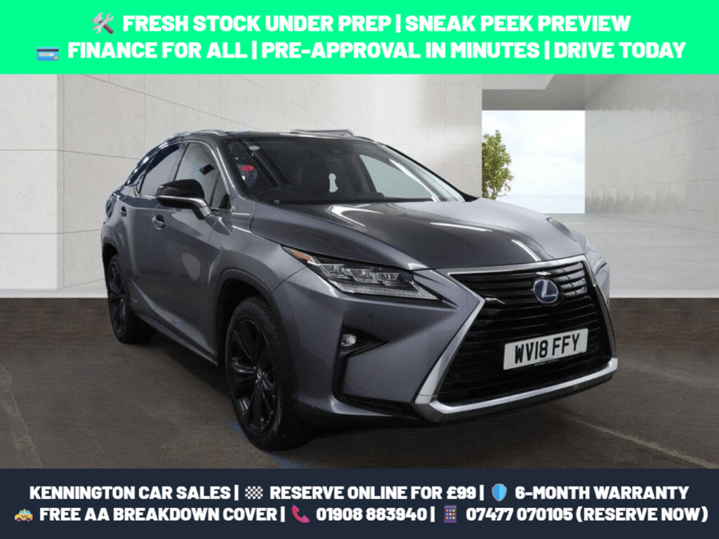 Lexus RX 3.5 450H V6 Sport Cvt 4Wd Euro 6 Ss Grey
