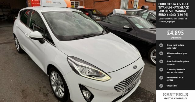 Ford Fiesta Tdci Titanium Hatchback White