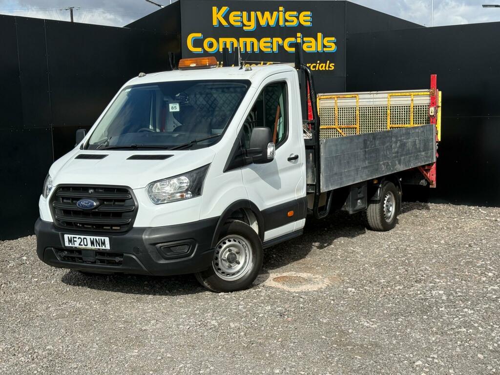 Ford Transit Custom 2.0 350 Ecoblue Leader Dropside MF20WNM White