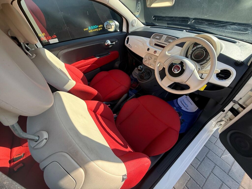 Fiat 500 62 Plate 1.2 Pop Start Stop Convertible -R White #14