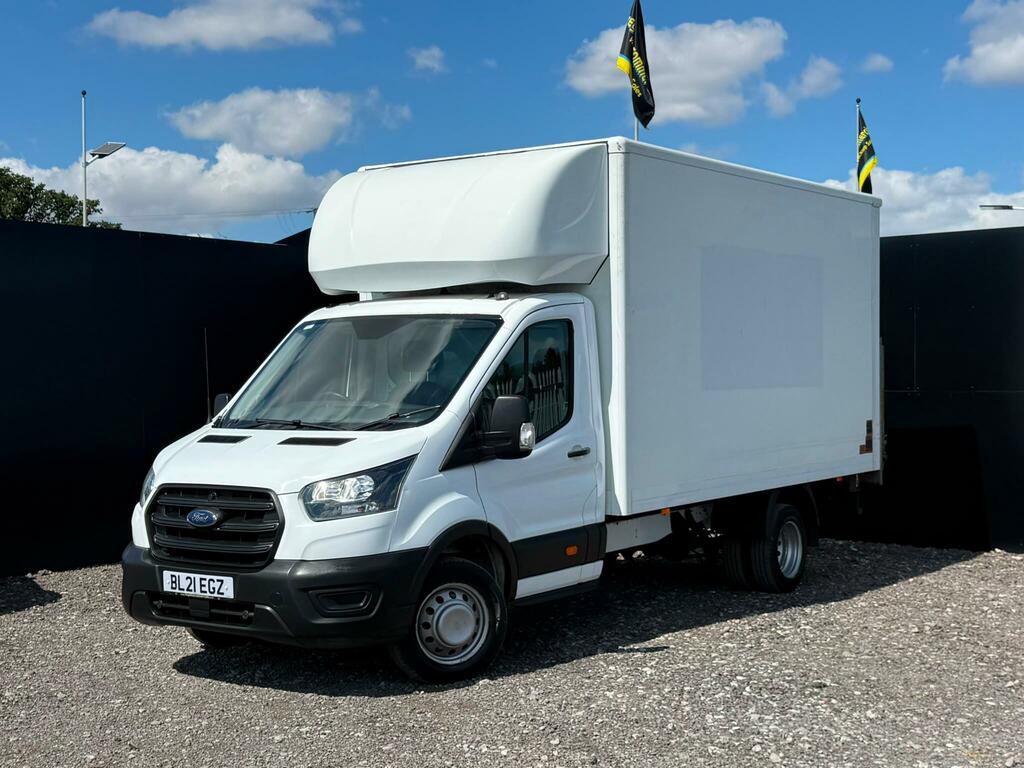 Ford Transit Custom 2.0 350 Ecoblue Leader Luton Rwd White