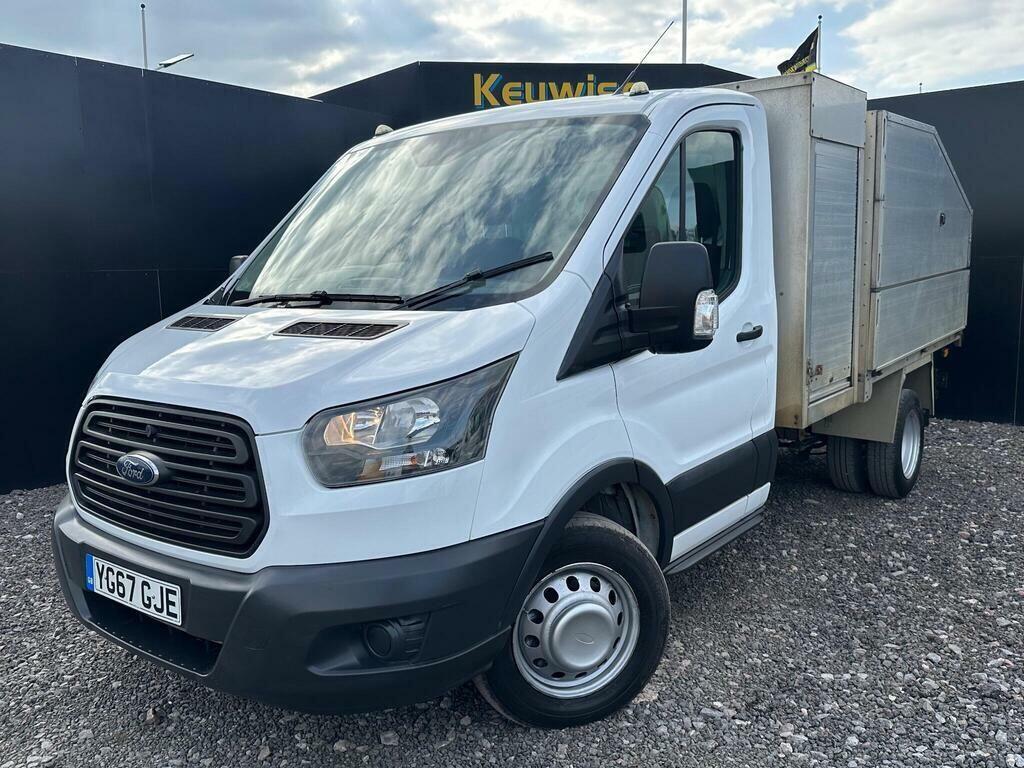 Ford Transit Custom 2.0 350 Ecoblue 1-Way Tipper Rwd YG67GJE White #2