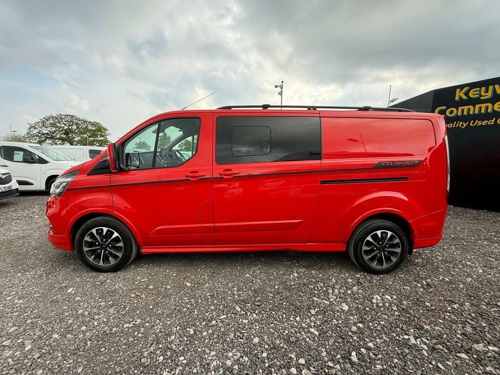 Ford Transit Custom 2.0 320 Ecoblue Sport Crew Van L2 H1 Euro 6 Ss Red #4