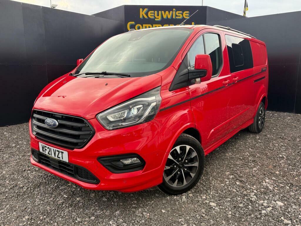 Ford Transit Custom 2.0 320 Ecoblue Sport Crew Van L2 H1 Euro 6 Ss Red #2
