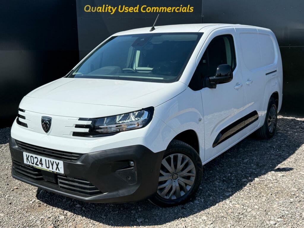 Peugeot Partner 1.5 Bluehdi 950 Asphalt Long Panel Van Lwb Euro 6 White #2