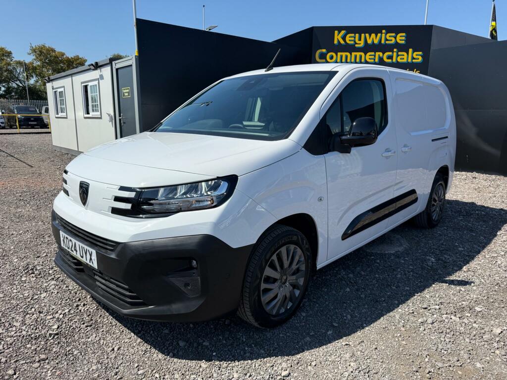 Peugeot Partner 1.5 Bluehdi 950 Asphalt Long Panel Van Lwb Euro 6 White #3