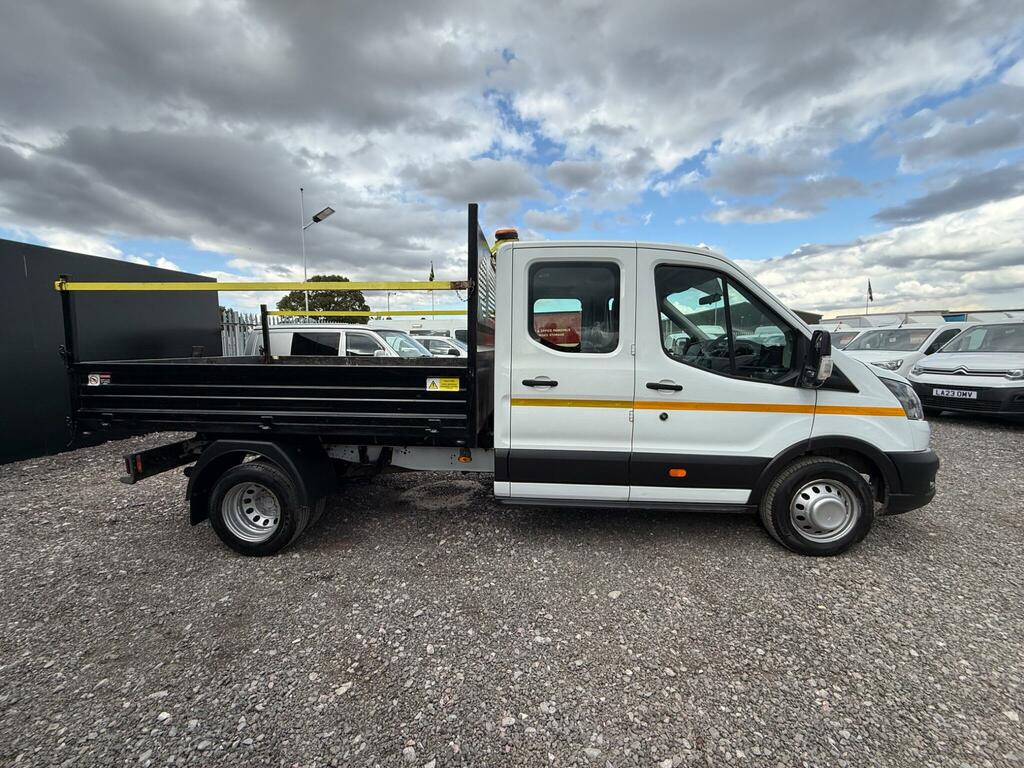 Ford Transit Custom 2.0 350 Ecoblue Leader Tipper Double Cab Diese MA72BYF White #6