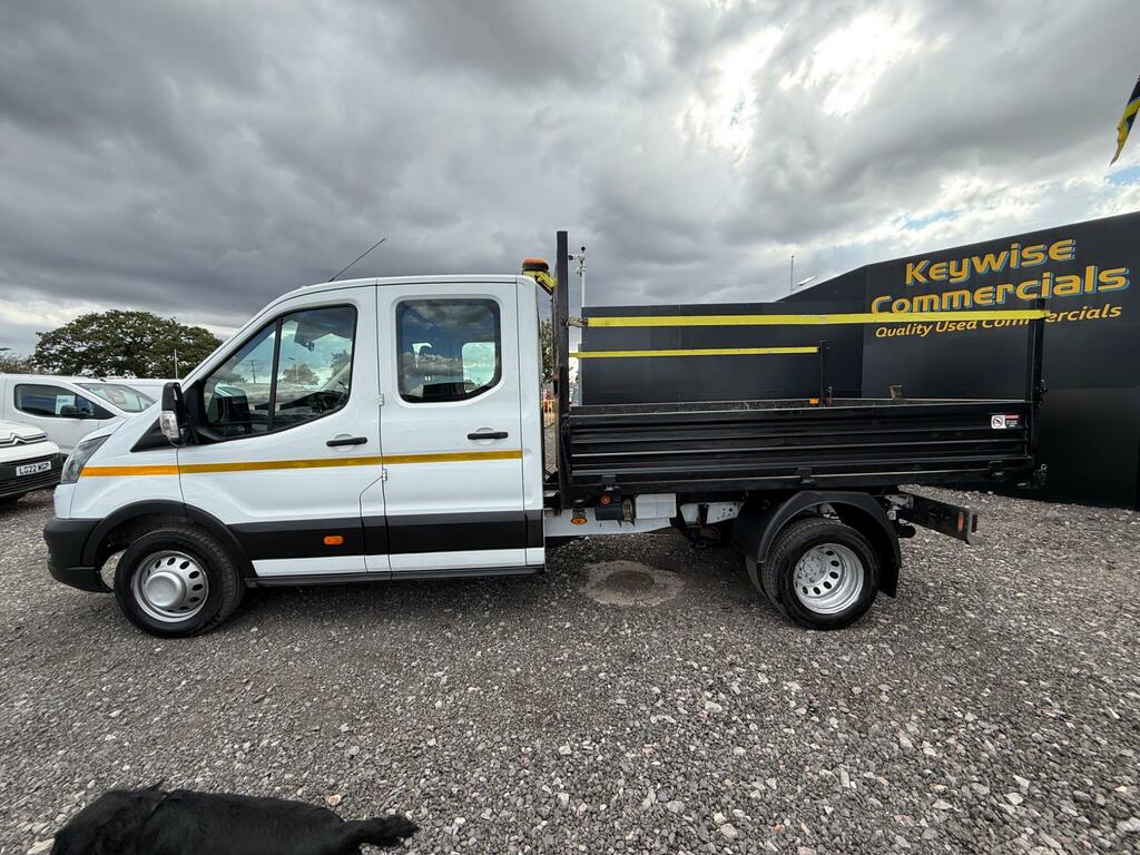 Ford Transit Custom 2.0 350 Ecoblue Leader Tipper Double Cab Diese MA72BYF White #3