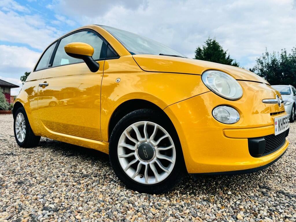 Fiat 500C 1.2 Lounge Convertible Dualogic Euro 6 Yellow #3