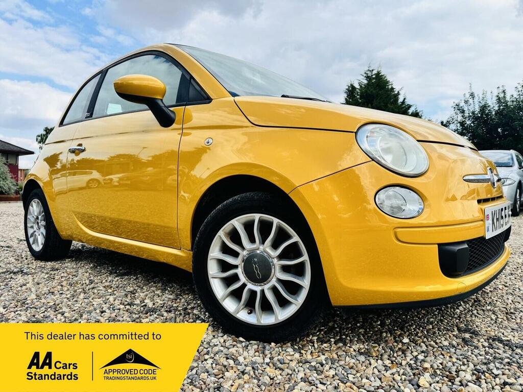 Fiat 500C 1.2 Lounge Convertible Dualogic Euro 6 Yellow
