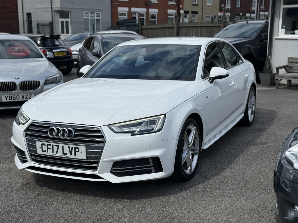 Audi A4 S Line 2017 17 Reg White #3