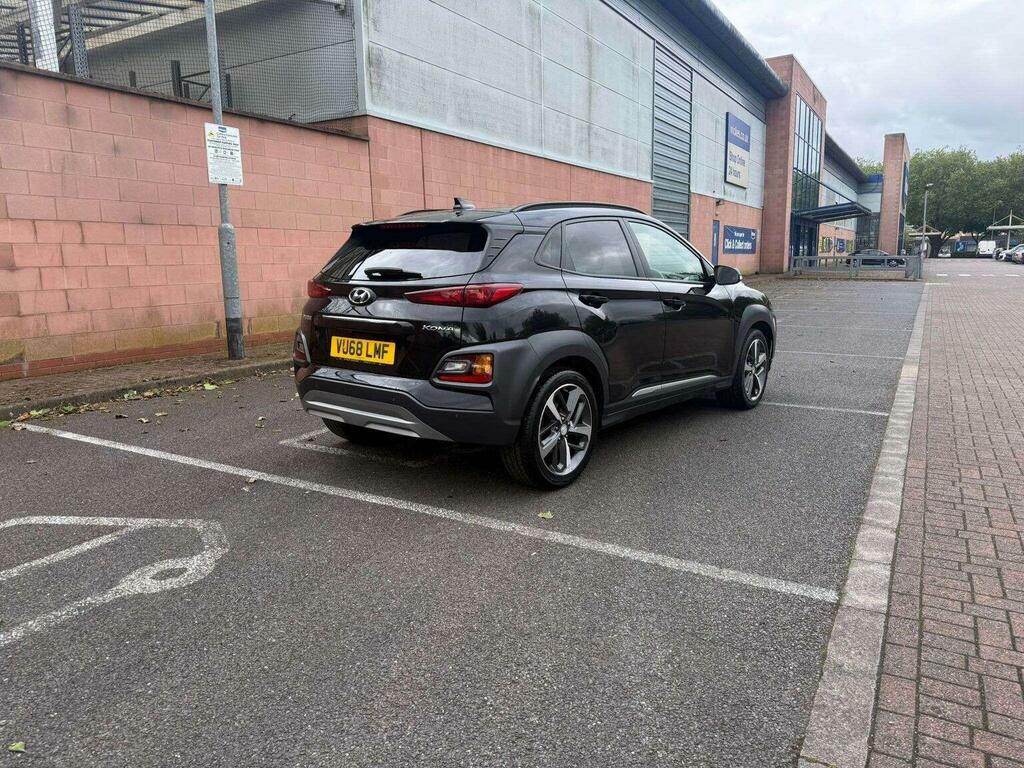 Hyundai Kona 1.0 T-gdi Blue Drive Premium Se Euro 6 Ss Black #3