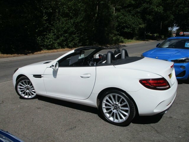Mercedes-Benz SLC 2017 1.6 Slc180 Amg Line Convertible G- White #6