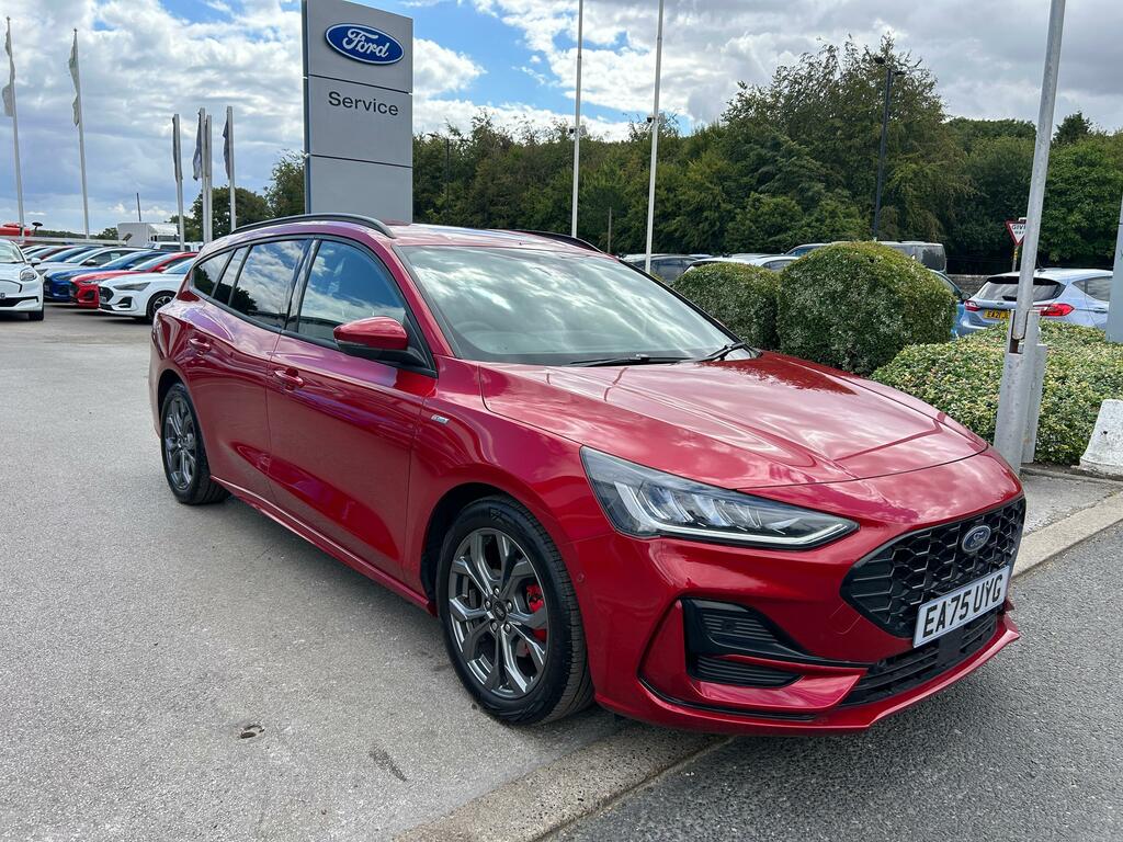 Ford Focus 1.0 Mhev St-line 155Ps Mild Hybrid Estate Meg EA75UYG Red