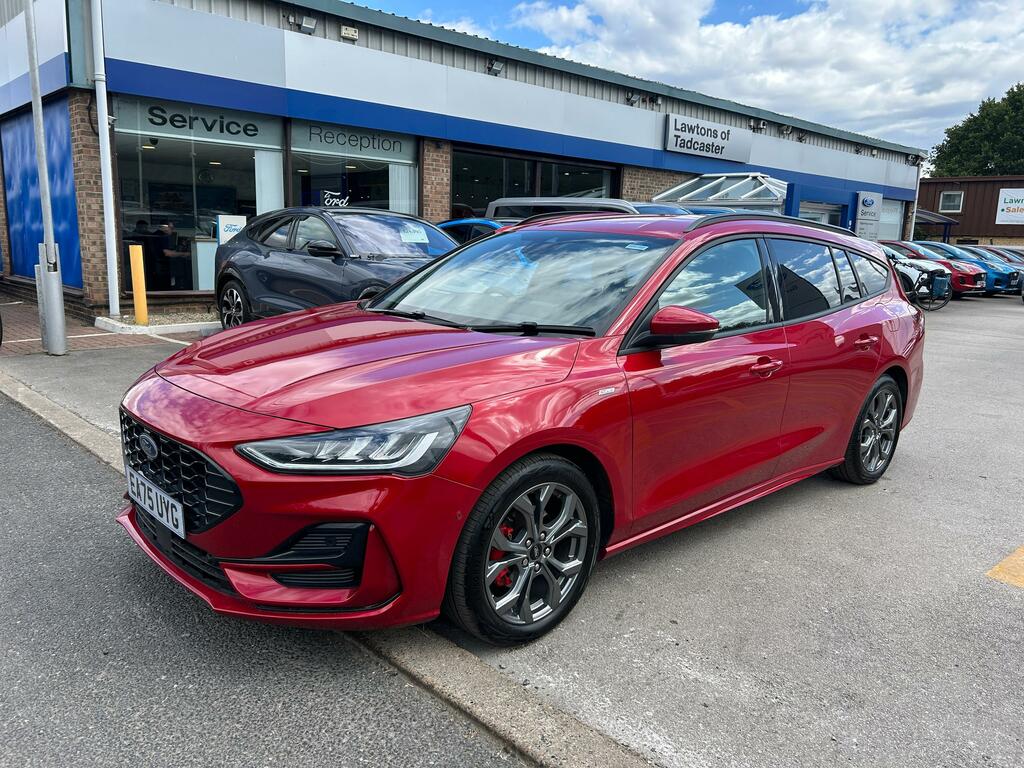 Ford Focus 1.0 Mhev St-line 155Ps Mild Hybrid Estate Meg EA75UYG Red #3