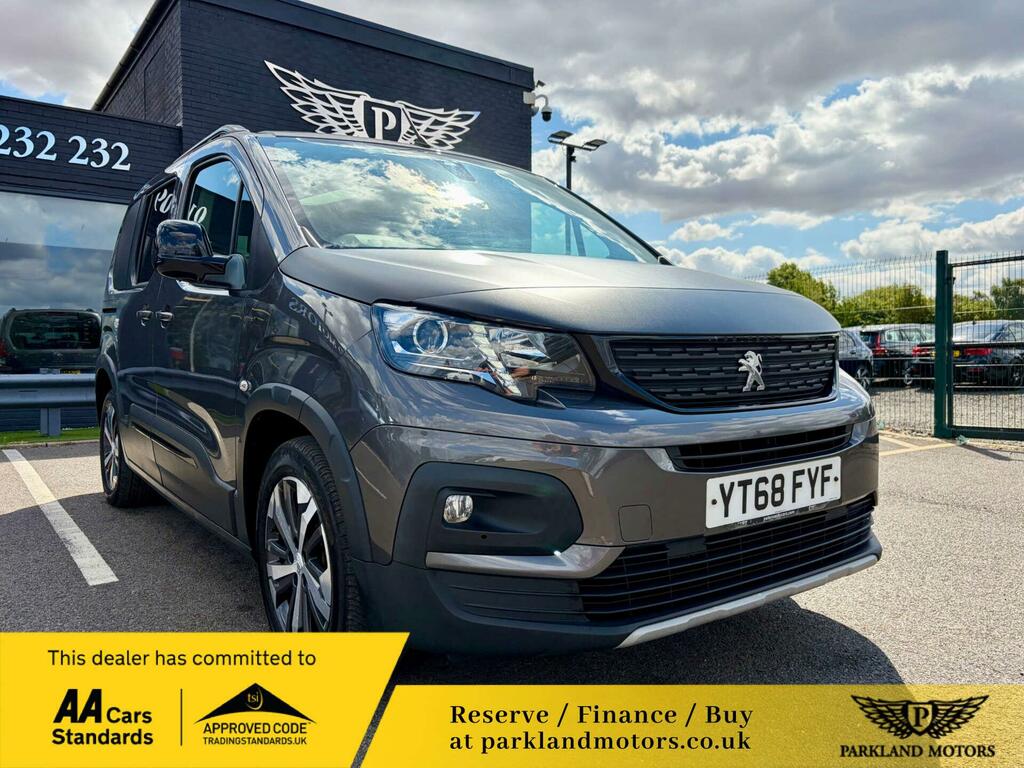 Peugeot Rifter 1.5 Bluehdi Gt Line Standard Mpv Euro 6 YT68FYF Grey