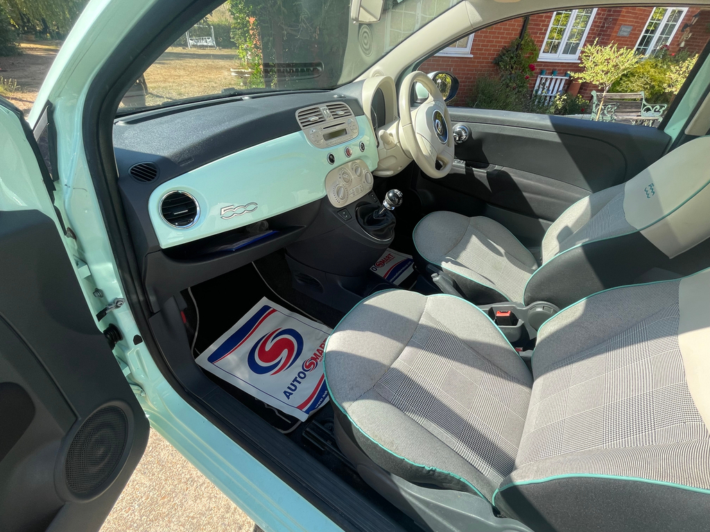 Fiat 500 1.2 Cult Hatchback Euro 5 Ss White #12