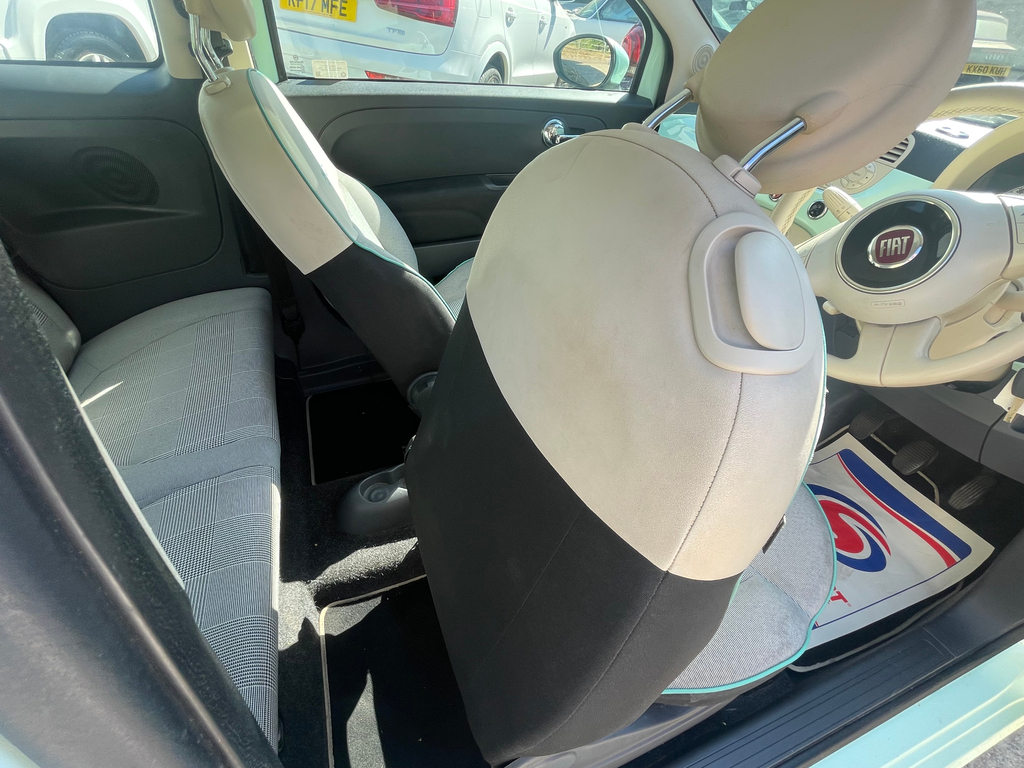 Fiat 500 1.2 Cult Hatchback Euro 5 Ss White #19