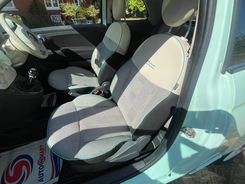 Fiat 500 1.2 Cult Hatchback Euro 5 Ss White #13