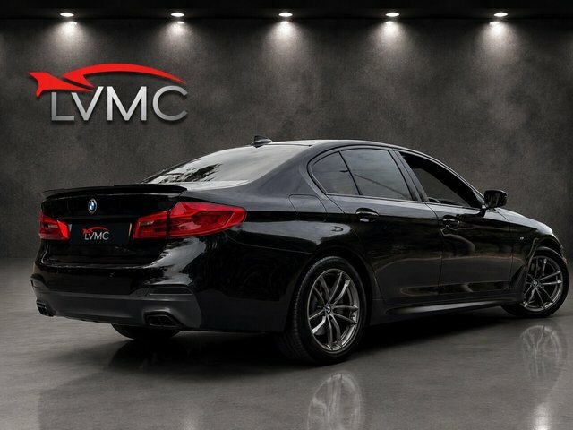 BMW 5 Series 518D M Sport Saloon Black #2