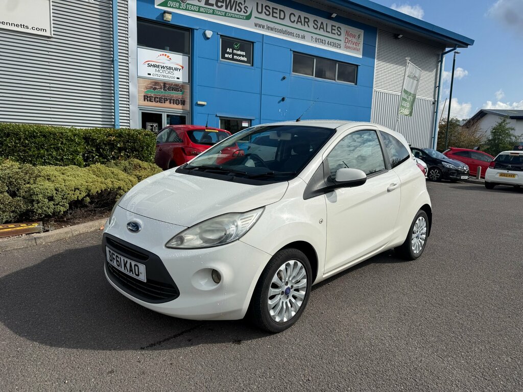 Ford KA 1.2 Zetec Hatchback Euro 5 Ss White