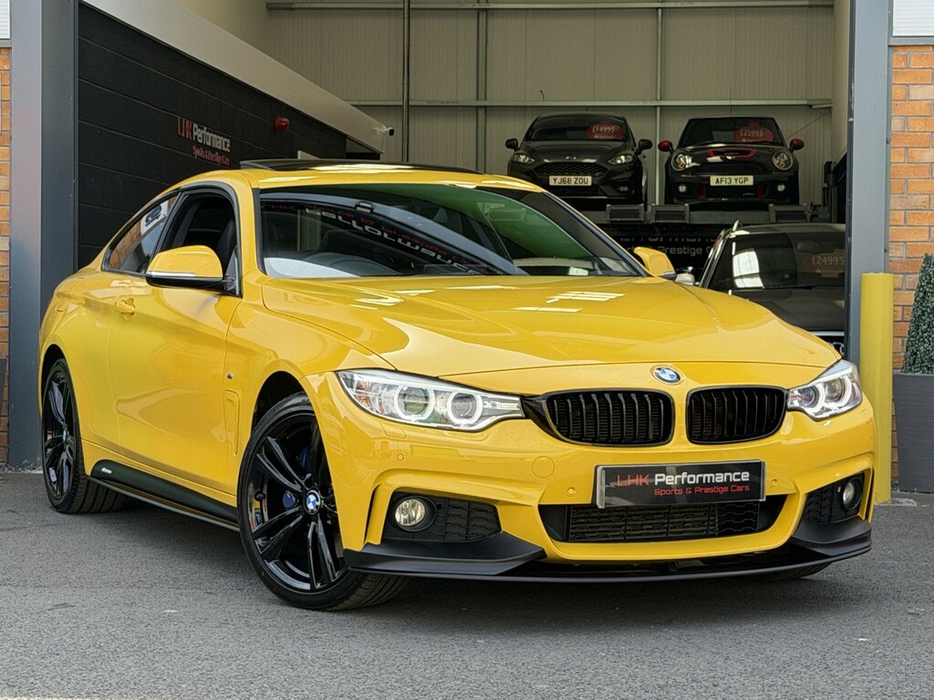 BMW 4 Series Gran Coupe 2.0 420D M Sport Coupe Xdrive Euro FP66YMO Yellow