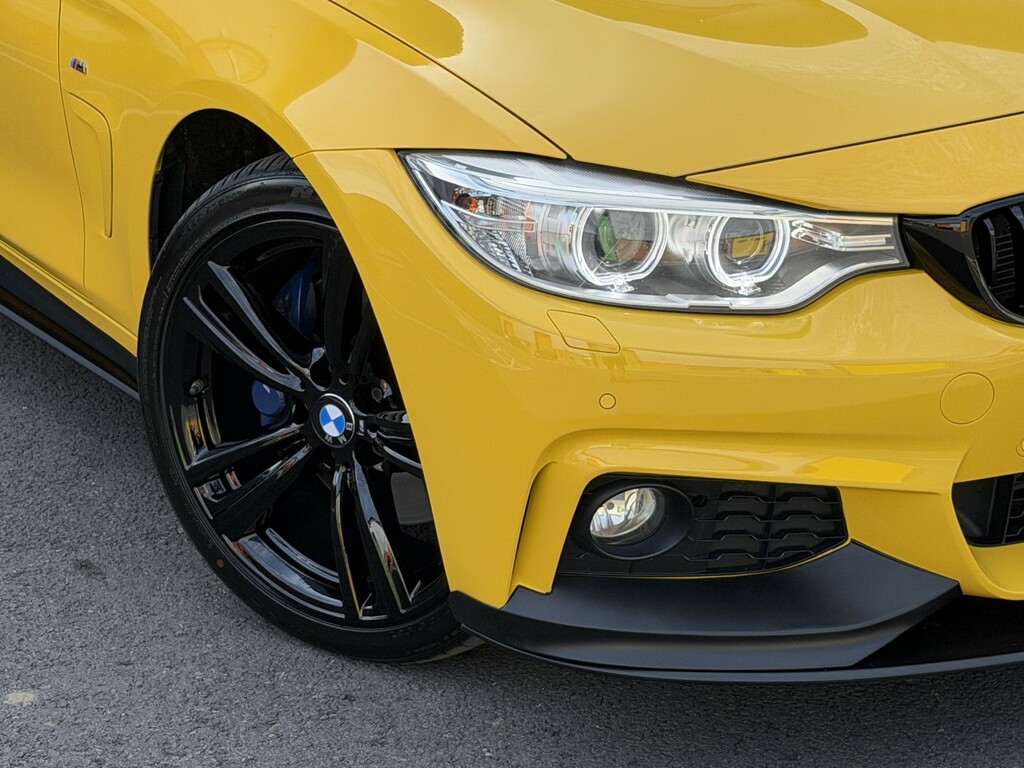 BMW 4 Series Gran Coupe 2.0 420D M Sport Coupe Xdrive Euro FP66YMO Yellow #2