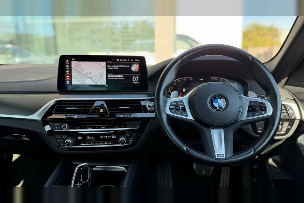 BMW 5 Series 520D Mht M Sport Step White #5