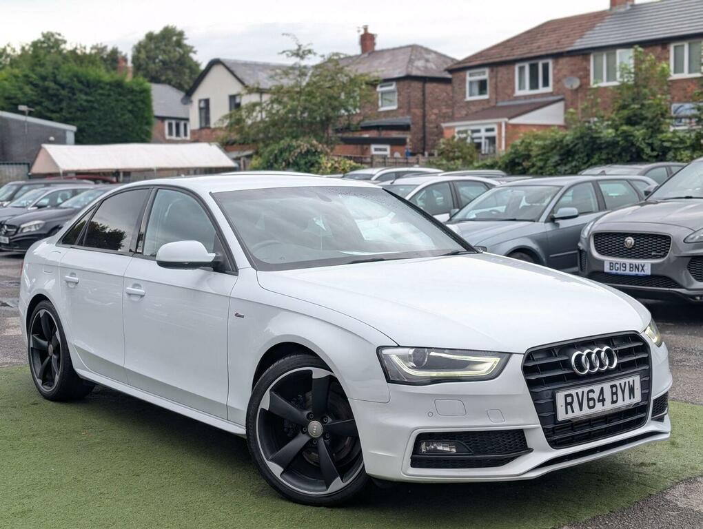 Audi A4 Saloon 2.0 Tdi Black Edition S Tronic Quattro Euro White