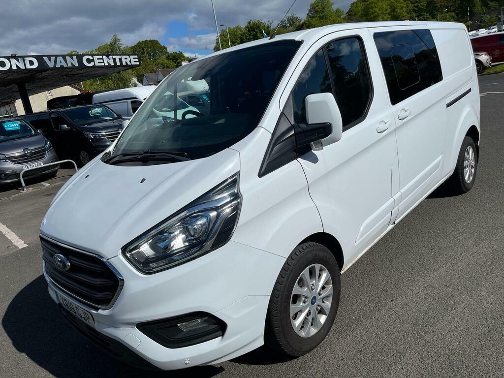 Ford Transit Custom 2.0 320 Ecoblue Limited Crew Van L2 H1 Euro 6 White