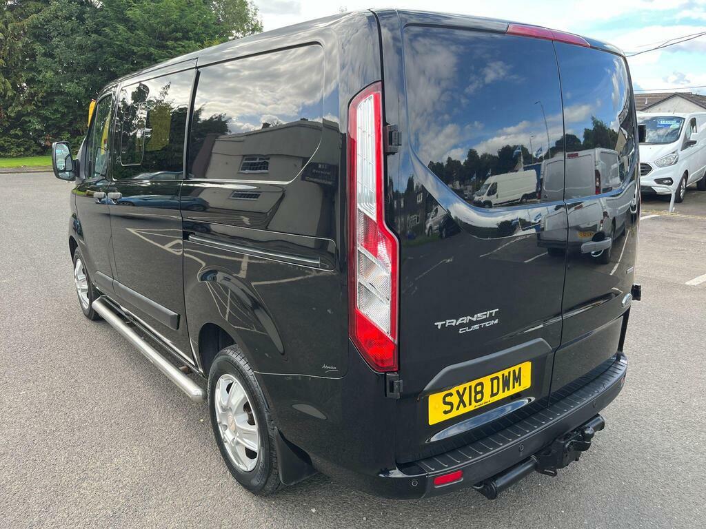 Ford Transit Custom 2.0 280 Ecoblue Trend Crew Van L1 H1 Euro 6 SX18DWM Black #3