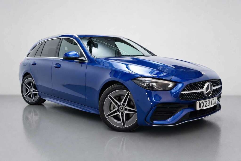 Mercedes-Benz C Class 1.5 C200h Mhev Amg Line Estate Hybrid G WX23YDA Blue