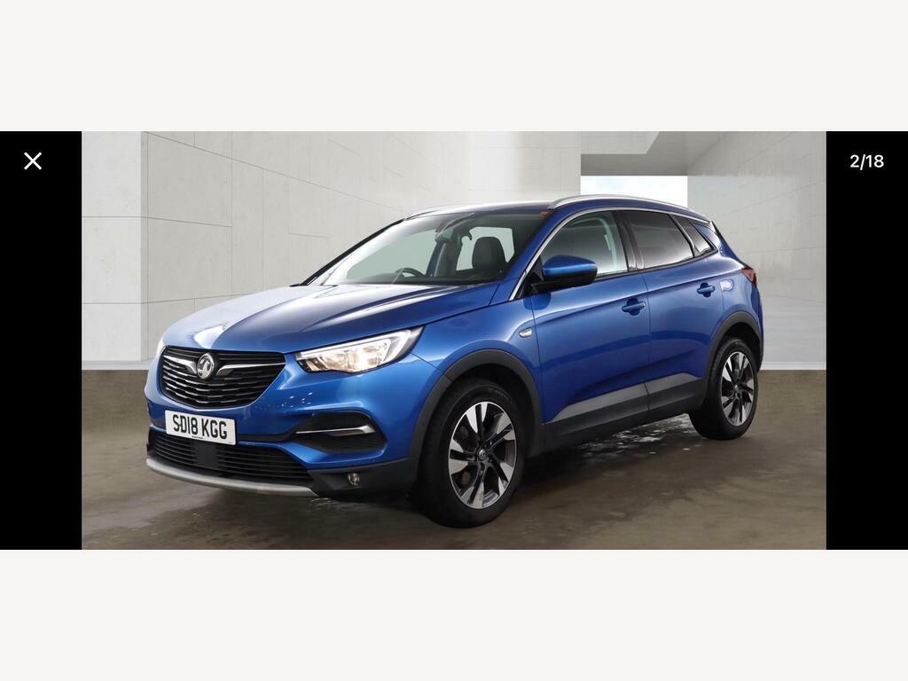 Vauxhall Grandland X 1.2 Turbo Sport Nav Euro 6 S S Blue #2