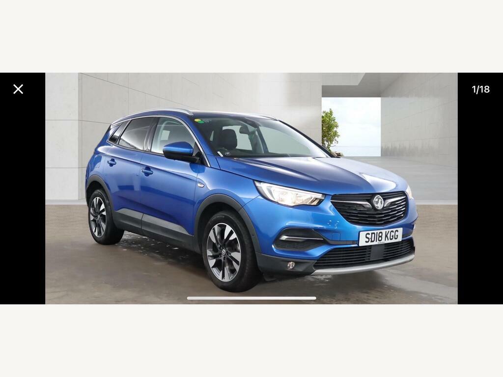 Vauxhall Grandland X 1.2 Turbo Sport Nav Euro 6 S S Blue