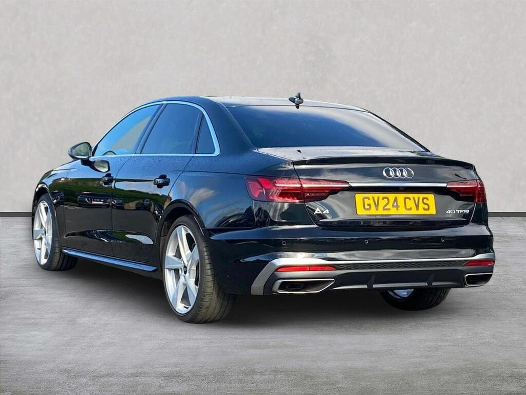Audi A4 2.0 Tfsi 40 S Line Saloon S Tronic Euro GV24CVS Black #2