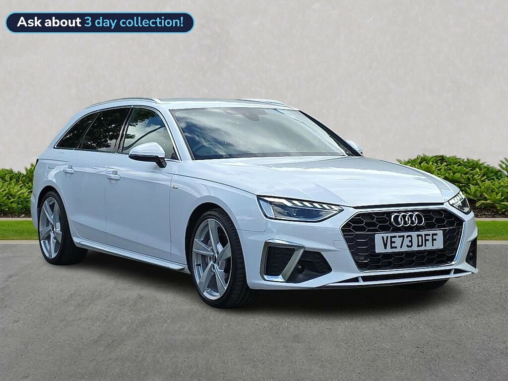 Audi A4 2.0 Tfsi 40 S Line Estate S Tronic Euro VE73DFF White