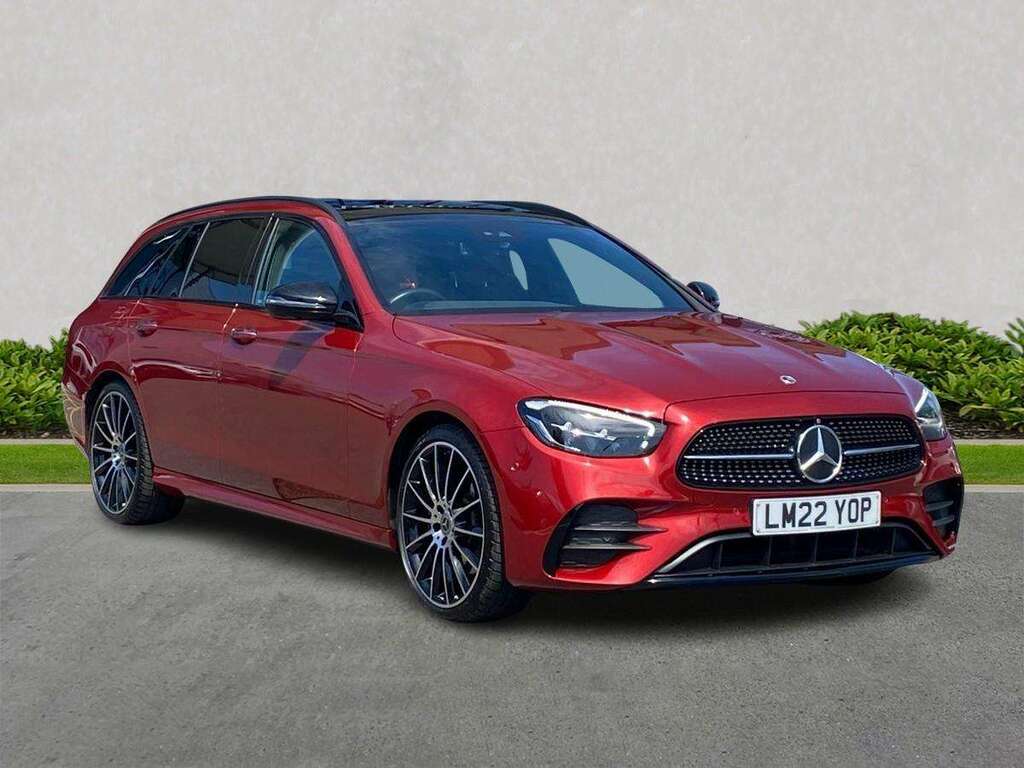 Mercedes-Benz E Class E220d 200 Amg Line Night Ed Prem 9G-tronic Red