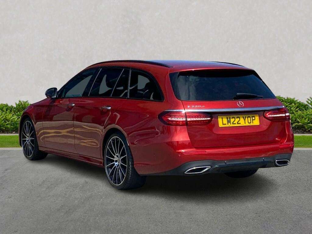 Mercedes-Benz E Class E220d 200 Amg Line Night Ed Prem 9G-tronic Red #2
